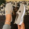 Sneakers da Donna Traspiranti con Suola Ammortizzata in PVC - Scarpe da Passeggio a Maglia Slip-On Basse Adatte per Interni/Esterni, Scarpe da Donna