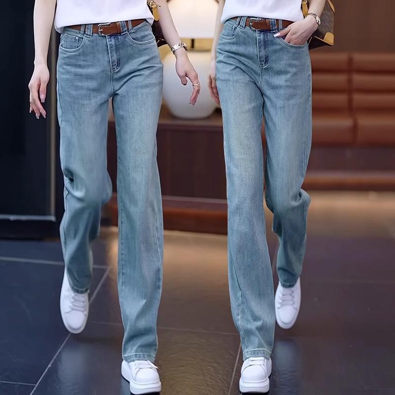 

Petite Women s High-Waisted Light Blue Jeans - Narrow to Wide-Leg, Loose Fit, Plus Size for Pear-Shaped Body 4XL [145-155 lbs]