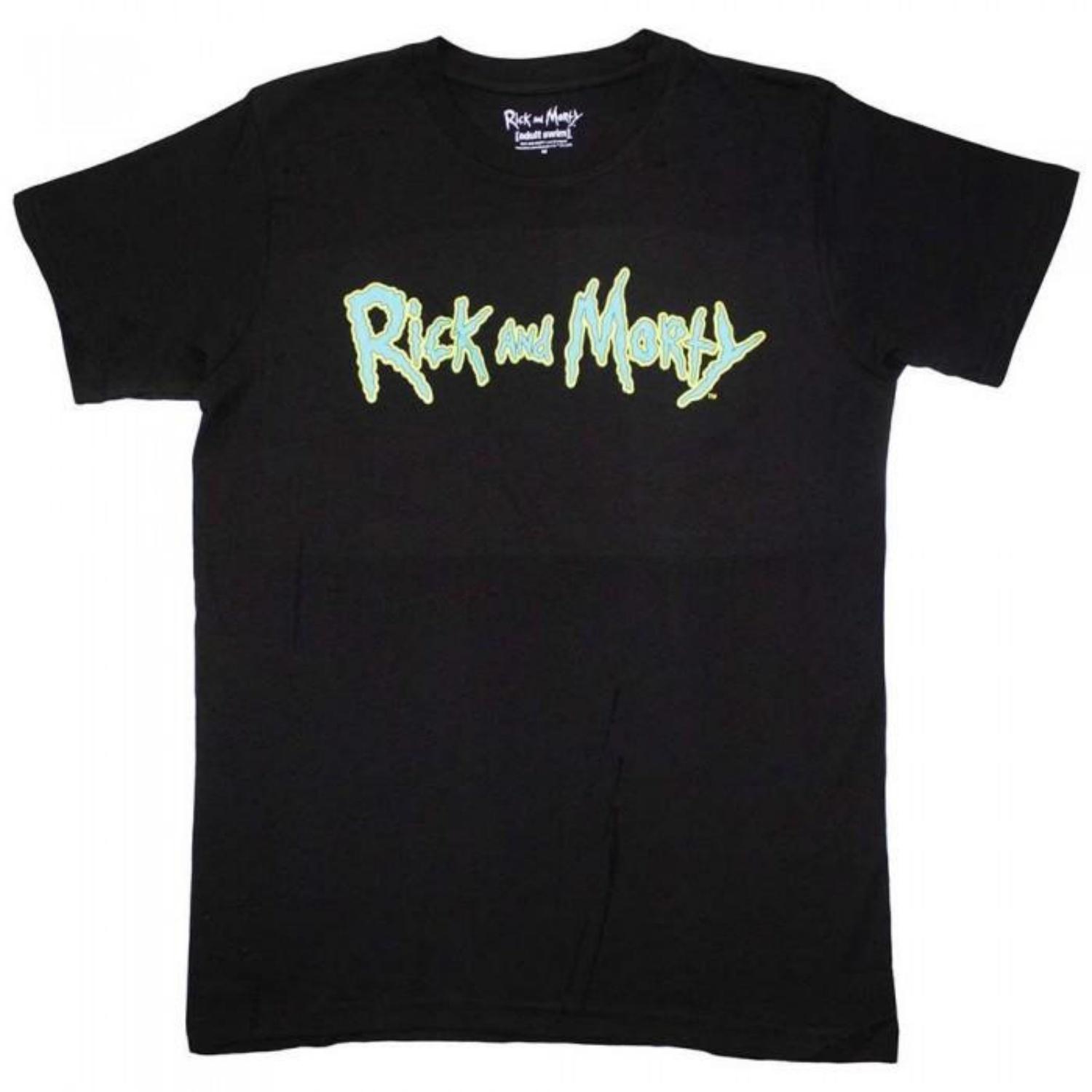 Rick And Morty Unisex Adult Logo T-Shirt S