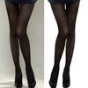 Vintage Patterned Semi-Sheer Pantyhose Stockings Women Vertical Striped Jacquard Thin Silky Tights Leggings Streetwear