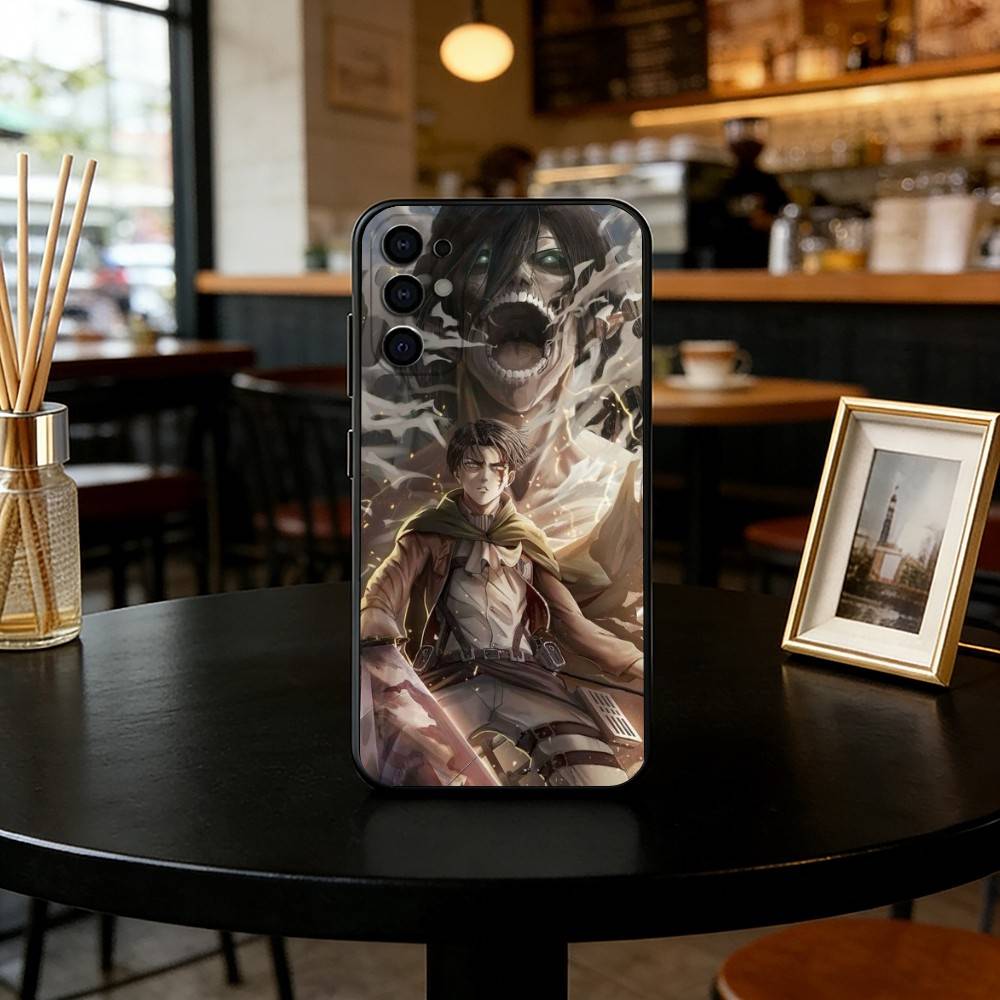 

Anime Attack on Titan Phone Case For Samsung S25,S24,S21,S22,S23,S30,Ultra,S20,Plus,Fe,Lite,Note,10,Black Cover Samsung S21plus