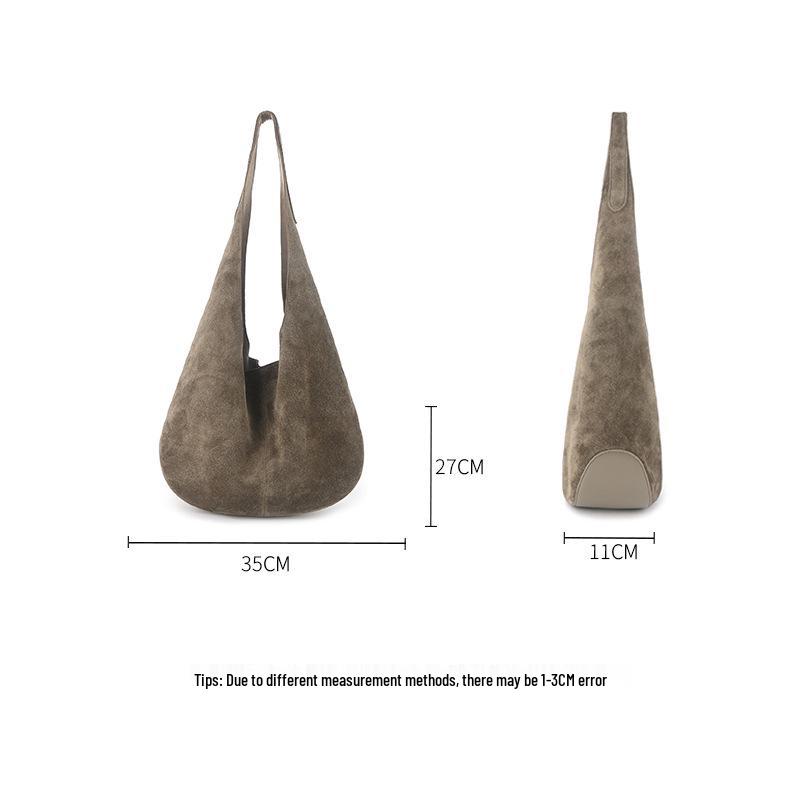 Retro Frosted Women's Bucket Bag 2025 - Large Capacity, High-End Tote & Underarm Bag In New Lazy Style