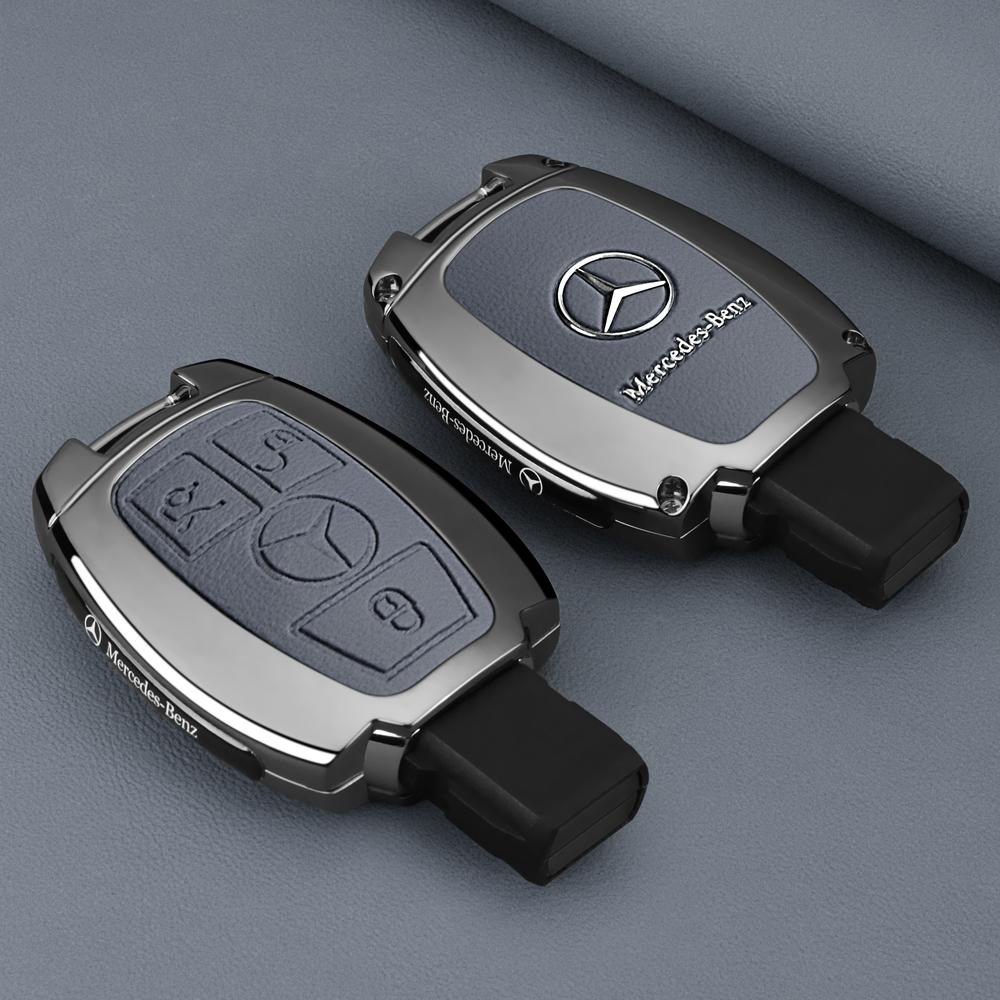 DDJ2   Leather Car Key Case Case Shell Protection For Mercedes Benz A B C E Class GLS GLA GLK GLC CLS CLA AMG W204 W205 W212 W463 W176