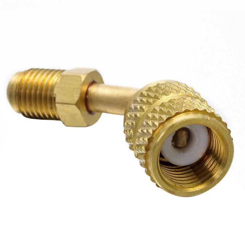 For Auto Air Conditioning R410A R22 R32 Mobile Conditioning Air X Thread 1/4 M Adapter Tool W Refrigerator Adapter