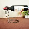 Magic Chain Wine Rack: Metal Suspension Holder for Kitchen Utensils & Wine Storage