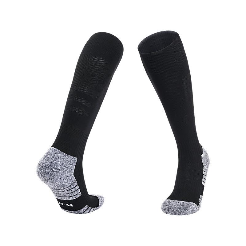 

Football Socks Adult Children Long Tube Non-Slip Men S And Women S Training Socks Towel Bottom Thickened Professional Sports L чорний