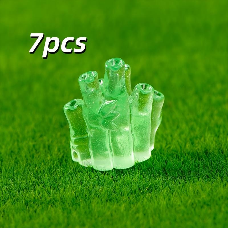 7 Miniature Glowing Resin Panda Statues - Miniature Glowing in the Dark, Miniature Pandas for Miniature Garden DIY Home Decor (as the picture,7pcs)
