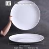 Balaine White 16-inch Melamine Round Dinner Plate
