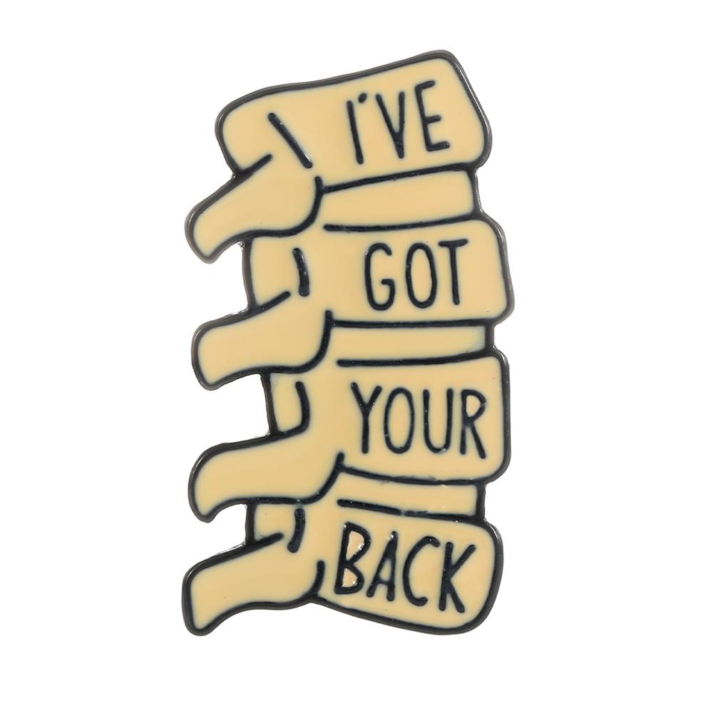 3 Styles Personality Letter Bones Design Enamel Brooches Funny Nailed it It s Going Tibia OKAY Ribs Shaped Lapel Pins