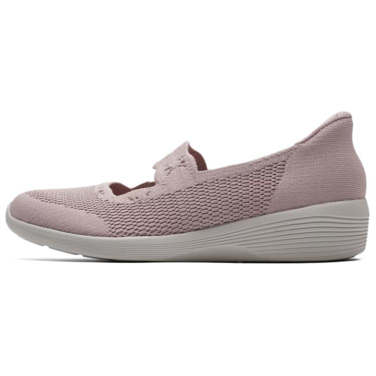 Skechers Arya Тканевые Сатору Глим Удобные Универсальные Туфли Мэри Джейн Женская обувь Розовые 159405-ROS 35