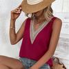 Plus-size Summer Women's Camisole Tank Top V-Neck Fashion Casual Jacquard Inside Sleeveless Bottoming Shirt