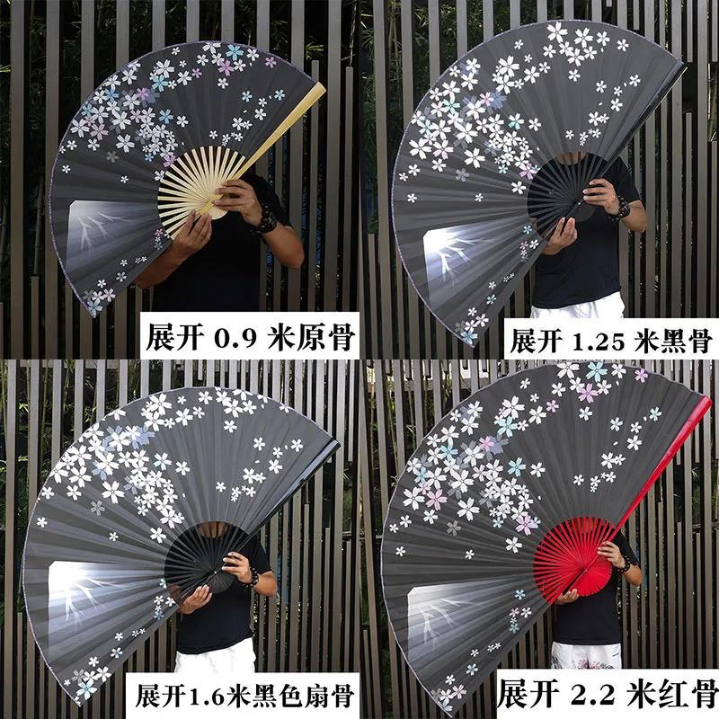 Big Hanging Fan Suitable for Background Fashion Chinese Style Peking Opera Huadan Restaurant Bar Stage Decorative Painting Retro