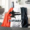 Customize Your Name Karate Fighter Home Blankets Comfortable Soft Lightweight Allseason Multipurpose Blanket For Picnics Sofas Offices Beds Living