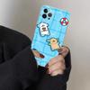Cartoon Cute Hug Heart Dog Phone Case for iPhone 15 8 7 6 6S Plus X SE 2020 XR XS 14 11 12 13 Mini Pro Max Mobile Case