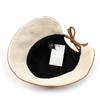 Cappello a secchiello unisex in velluto a coste con retro aperto, colore beige