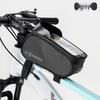 DTUCYCLE Waterproof Top Tube Bicycle Bag with Touch Screen Phone Holder