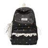 Schoolbag1011 Korean design sense lace student schoolbag cute polka dot versatile backpack new student lightweight backpack