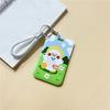 1Pc Women Men Business Card Holder Cartoon Cute Retractable Credit Card Holders Bank ID Holders Badge Child Bus Card Cover Case