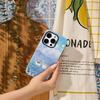 Blue Flower CatsFor Magnetic Phone Case for IPhone 17 16 15 14 13 Pro Max Plus Single Double-layer Tough Case