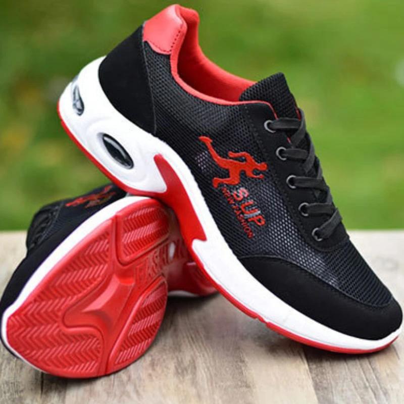 Sports Shoes for Men Fashion Comfort Men Running Shoes Outdoor Non-Slip Walking Shoes Breathable Lace Up Men Sneakers Big Size