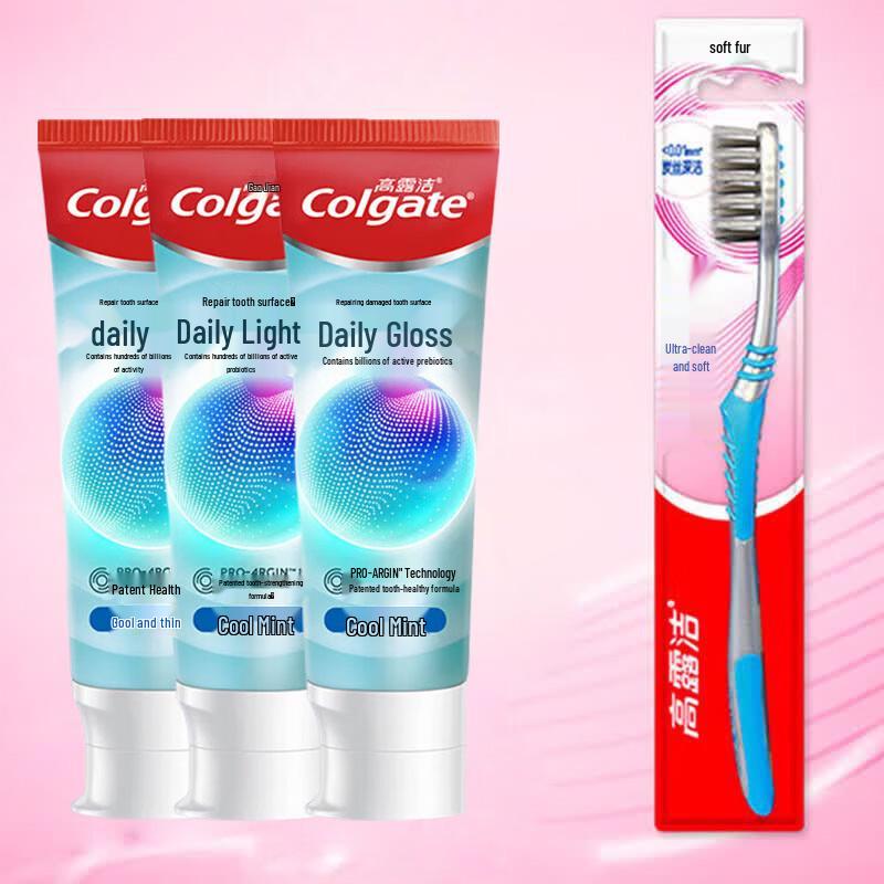 

Colgate Daily Shine Cool Mint Toothpaste & Toothbrush Set