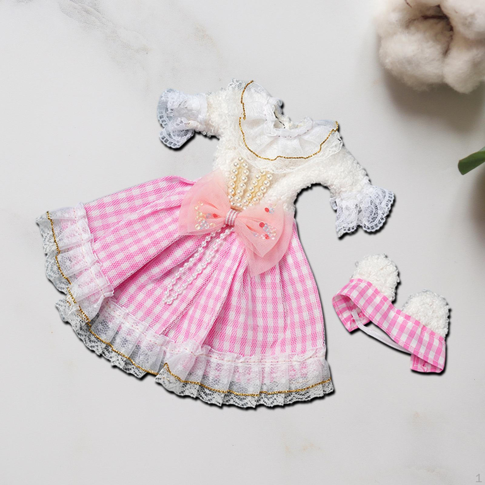 

Платье для куклы BJD 1/6, создайте своих собственных кукол и реквизит для фотосъемки розовый