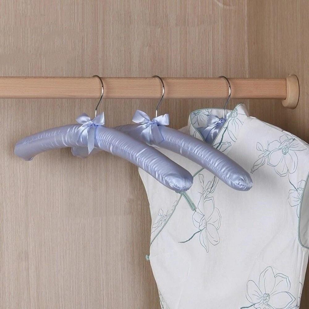 5PCS Wrinkle-resistant Satin Padded Display Hanger Soft Wrapped Clothes Hanger  Shop Display