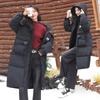 Mid-length cotton jacket women's 2025 new Korean over-the-knee padded jacket winter thickened loose jacket
