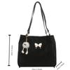 Korean Style Sweet Shoulder Bag Doll Pendant Luxury Handbag Trendy Underarm Tote Bag  Outdoor