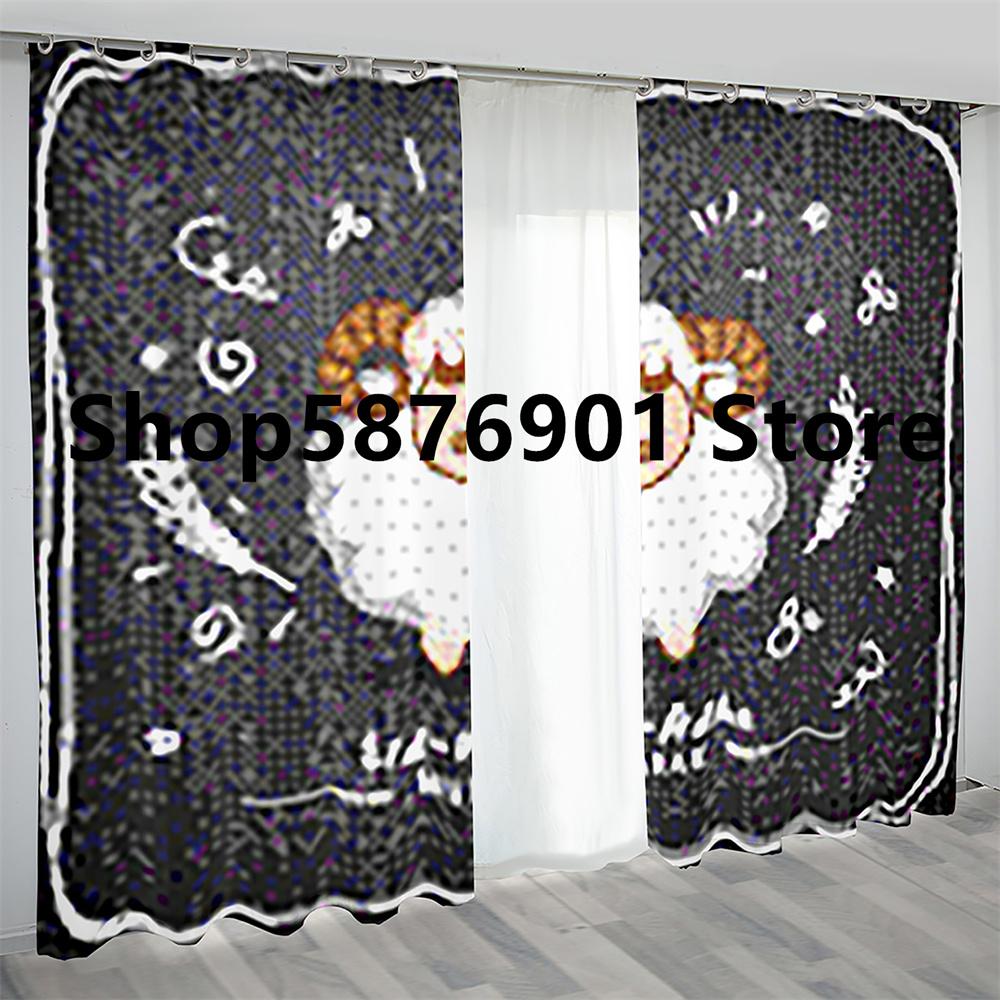 Eid Mubarak Ramadan Lslamic Muslim Supplies Kareem Art 2 Pieces Free Shipping Thin Window Curtain for Living Room Bedroom Decor