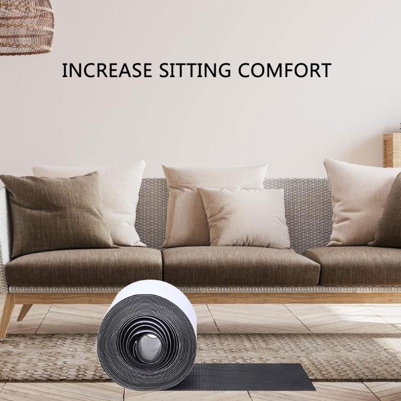 2Pcs Sofa Cushion Tape 4.4Inchx20Feet Cushion Grip Pad Heavy Duty Adhesive Strips Sofa Cushions Slip Resistant Tape Grip