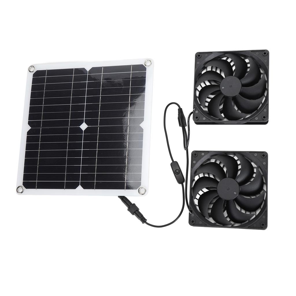 Zestaw wentylatorów paneli słonecznych 12 W 18 V Wentylator wyciągowy solarny do 3000 obr./min Wodoodporny IP65 do użytku na zewnątrz Małe pisklęta