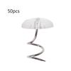 50 Pcs Bedskirt Pins Clear Heads Twist Pins Assortment Kit for Upholstery, Slipcovers and Bedskirts Furniture Hardware