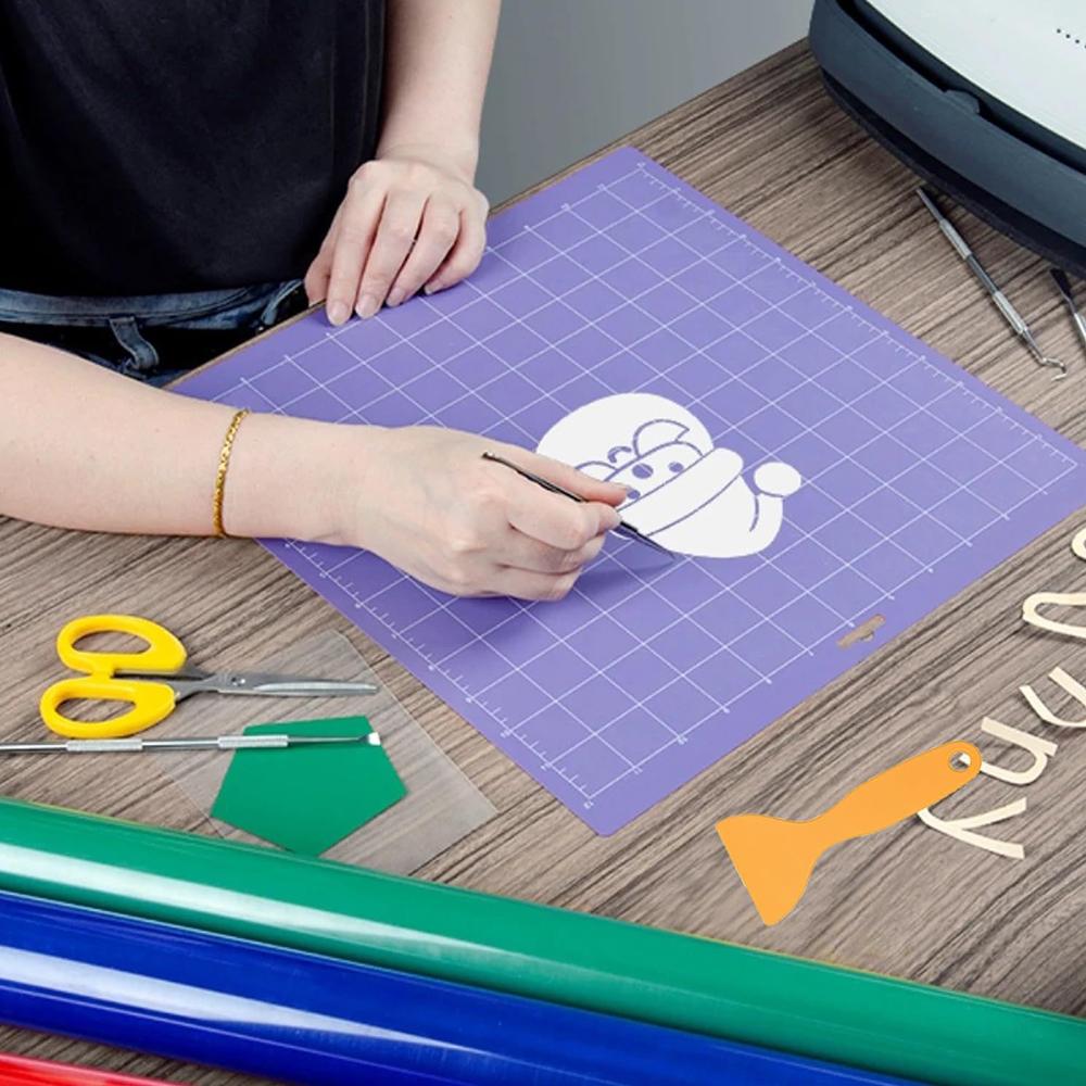 4pcs Non-Slip Cutting Mat with 1pcs Scraper for Sewing, Quilting and Crafts