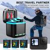 3-Channel Battery Charger 2 SD Slot Storage Charging Box Fast Charging Charger for GoPro Go Pro Hero 8 7 6 5 Camera Accessories
