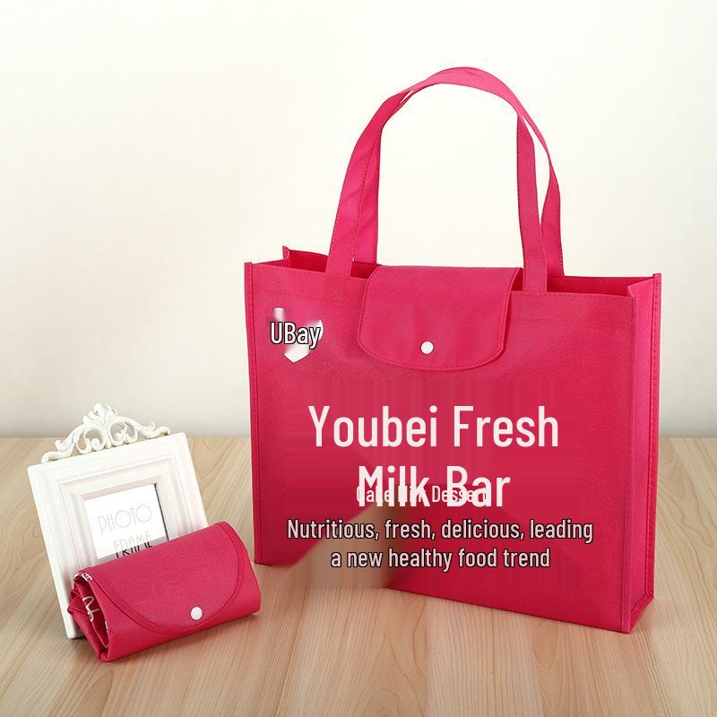 Eco-Friendly Foldable Tote Bag with Custom Logo for Promotions