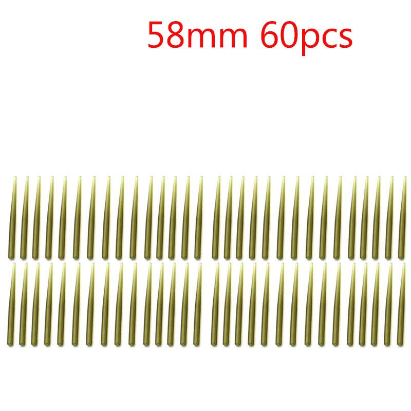 30/60/90 SZT. Akcesoria Karpiowe Rurki Antysplątaniowe Rurki do Haczyków Końcówki Ogonowe do Przyponów Karpiowych Przypon Włosowy Ronnie Rig Elementy Końcowe