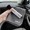 Keyring Car Wash Accessories Microfiber Suede Towel with Retractable Cleaning Brush for KIA K3 K5 Sportege Picanto Optima Soul dmzu30