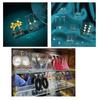 10pcs Portable Acrylic Display Stand Clear Dangling Slant Back Display Rack Necklace Earring Organizer Props Show