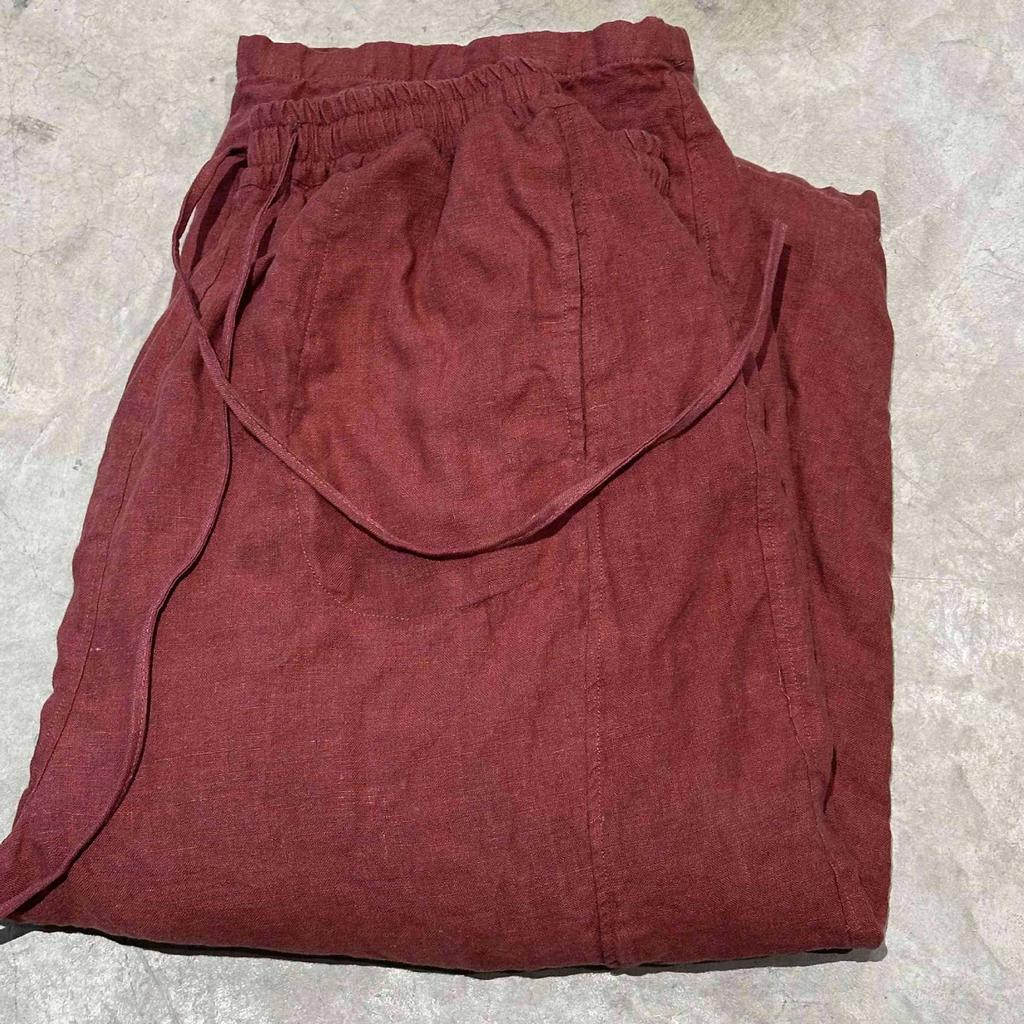 Johnature Women Vintage Winter Pants Solid Color Elastic Waist Bandage Female Warm Long Pants