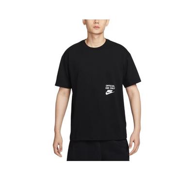 Modisches Logo Bequemes Rundhals-Kurzarm-T-Shirt für Herren Schwarz