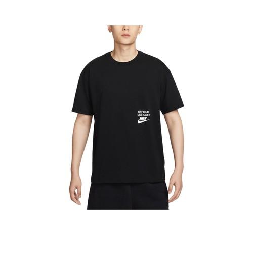 

Nike Fashion Logo Comfortable Crew Neck Short Sleeve T-Shirt for Men Black S чёрный
