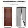 Magnetic Insect Screen Door Curtain - Self-Closing Polyester Mesh for Mosquito & Fly Proof, No Drill Easy Installation