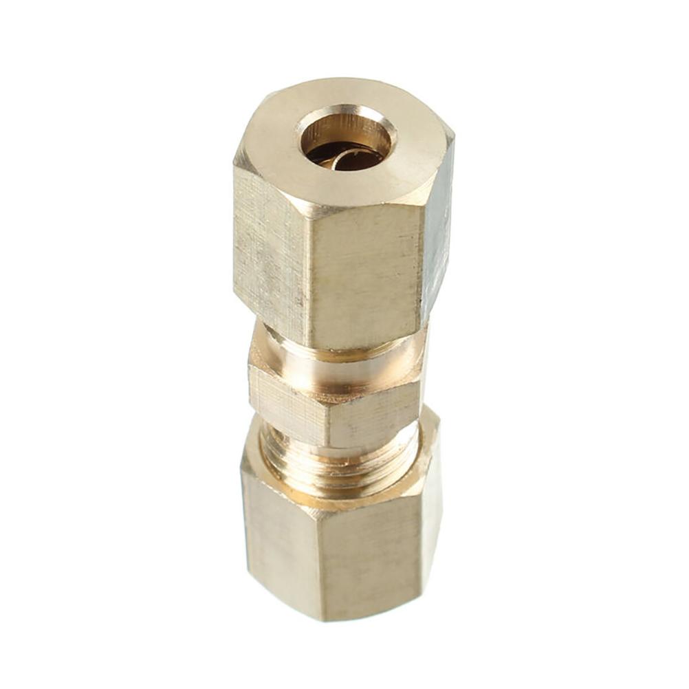 5PCS 316IN Brass Compressions Fittings Connector Corrosion Resistant Durable Brake Pipe Connector