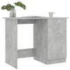 VidaXL Bureau Gris béton 100 x 50 x 76 cm Aggloméré