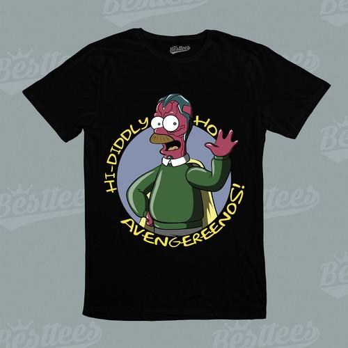 Men/Women/Kids Zombie Simpson Ned Cartoon Flanders Bart Funny Graphic T-Shirt S разноцветный