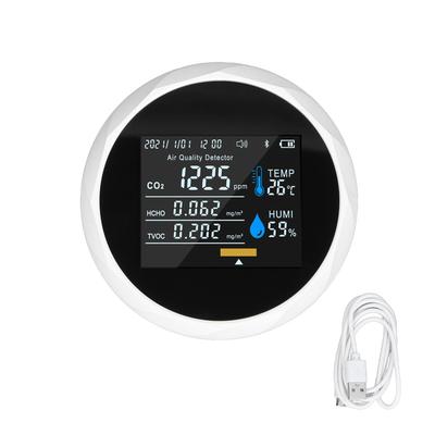 Luftqualitätsmonitor Echtzeit Intelligentes Farbbildschirmdisplay USB-Aufladung Tragbarer digitaler Luft