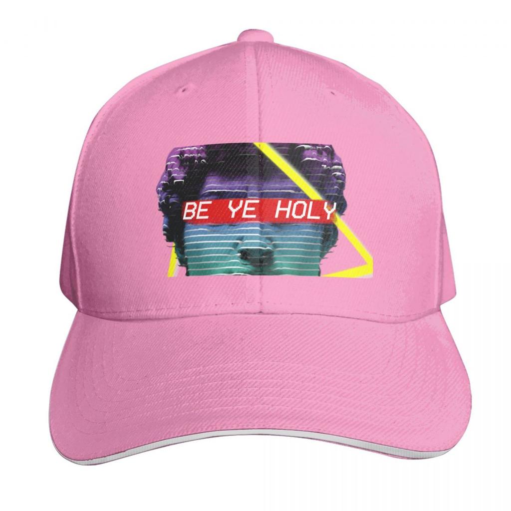 Be Ye Holy Christian Lofi Vaporwave Baseball Cap Quick Dry Performance Cotton Twill Breathable Contrast Two Tone Brim