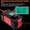 EU Plug Car Battery Charger, 12V 6A Intelligent Battery Trickle Charger Car 12V Battery Maintenance Car Truck Motorcycle Lead-acid Battery