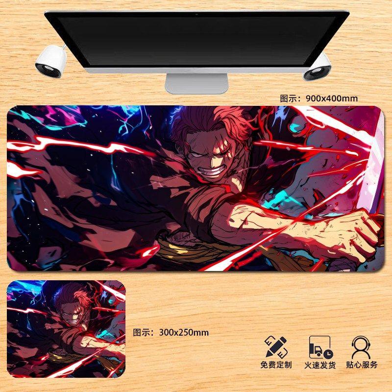 Boys Animation ONE PIECE Leather Mouse Pad Oversize Esports Game Keyboard Pad Luffy Office Computer Desk Pad Nonslip Mouse Pad